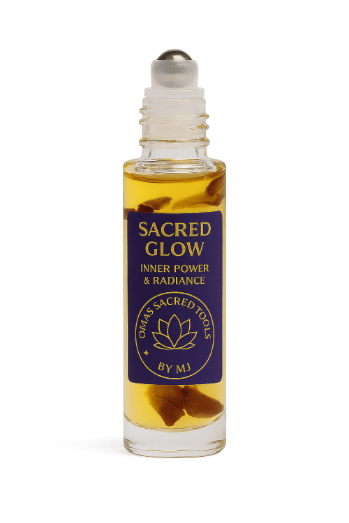 sacred glow roll on Oma's Design