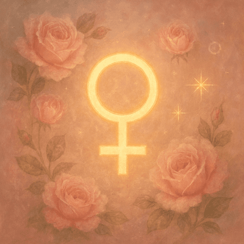 A glowing Venus glyp Oma's Design