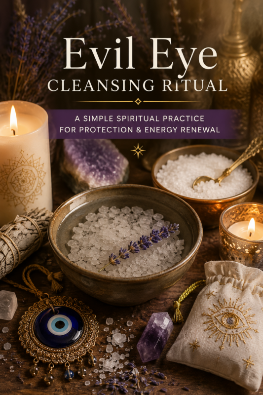 evil eye cleansing ritual with spiritual cleansing salts