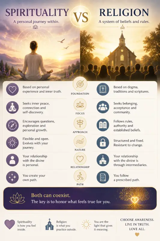 Spirituality vs Religion: Understanding the Difference
