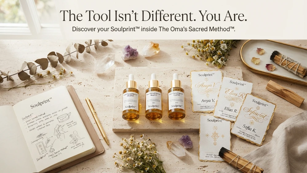 Soulprint personalized spiritual interpretation showing identical spiritual tools with different energetic profiles.
