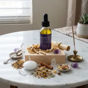 personalized ritual oil set omas sacred method