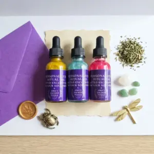 personalized ritual oil set omas sacred method