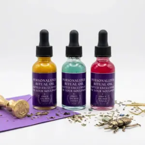 personalized ritual oil set omas sacred method