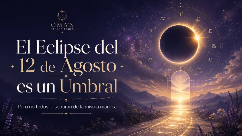 August 12 eclipse as a spiritual threshold with a glowing celestial doorway