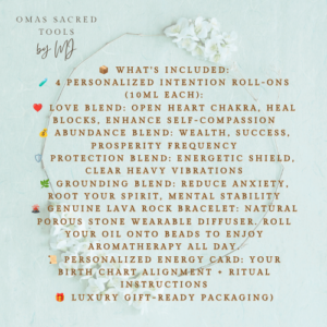 Intention Ritual Oil Rollerball, Oma's Sacred Tools by MJ