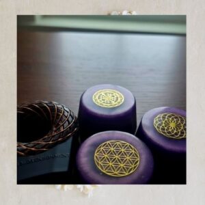 Sacred Geometry Energy Disc _ One-of-a-Kind Handcrafted Energy To