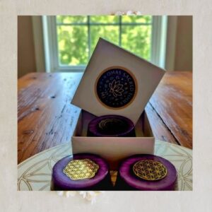 Sacred Geometry Energy Disc _ One-of-a-Kind Handcrafted Energy To