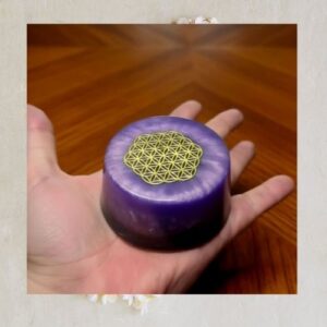 Sacred Geometry Energy Disc _ One-of-a-Kind Handcrafted Energy To