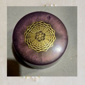 Sacred Geometry Energy Disc _ One-of-a-Kind Handcrafted Energy To