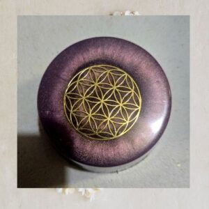 Sacred Geometry Energy Disc _ One-of-a-Kind Handcrafted Energy To