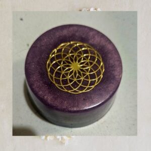 Sacred Geometry Energy Disc _ One-of-a-Kind Handcrafted Energy To