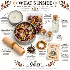 mini travel altar kit by intention
