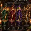 Four Mystical Witch Statues
