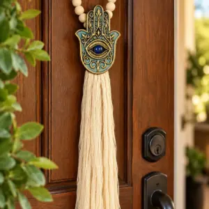 Handmade Hamsa Hand Evil Eye Hanging