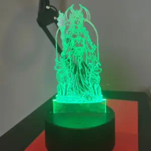 Alternative view of Hecate LED Altar Lamp – Engraved Acrylic Goddess Light