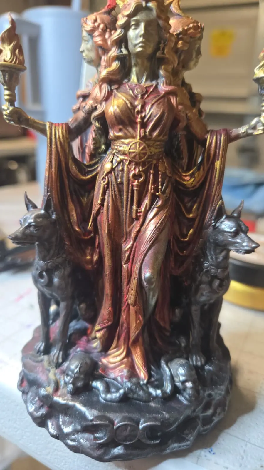 Hecate Triformis Statue