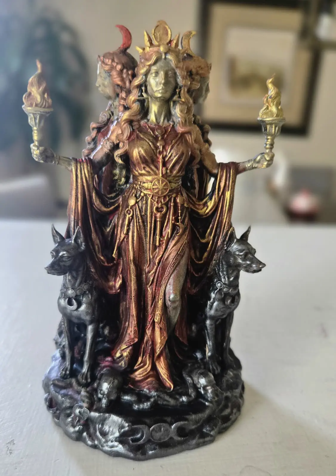 Hecate Triformis Statue