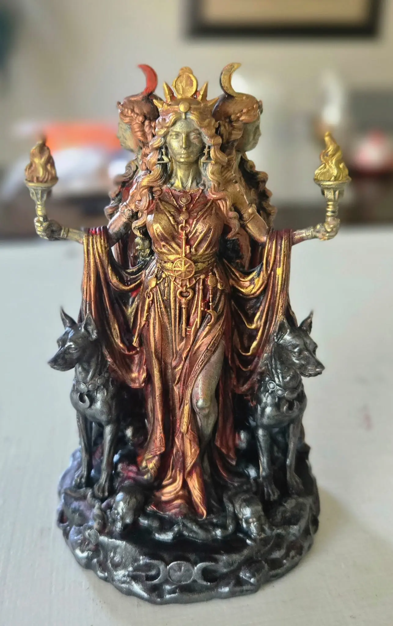 Hecate Triformis Statue
