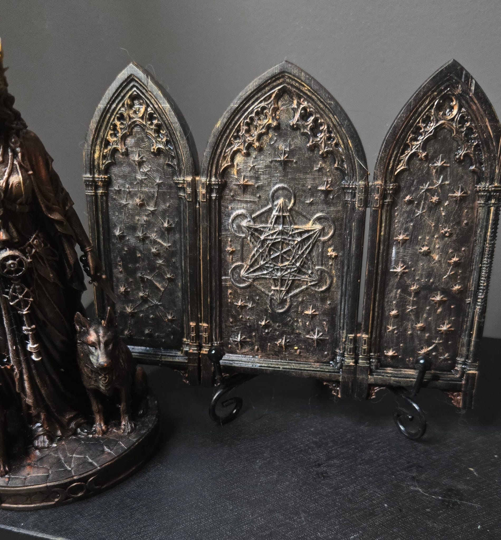 Hecate goddess statue