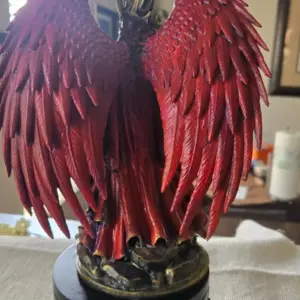 Lucifer Fallen Angel Statue – Hand-Painted Gothic Art - Image 5