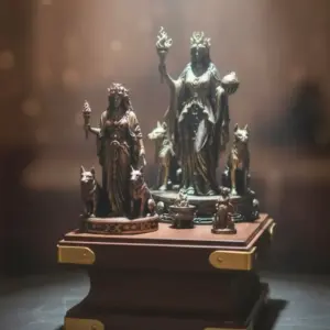 Alternative view of Mini Hecate Goddess Statue 1.5 Inch | Altar Decor