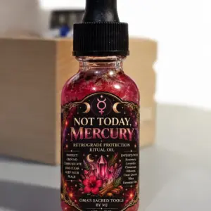 NOT TODAY MERCURY Mercury Retrograde protection ritual oil