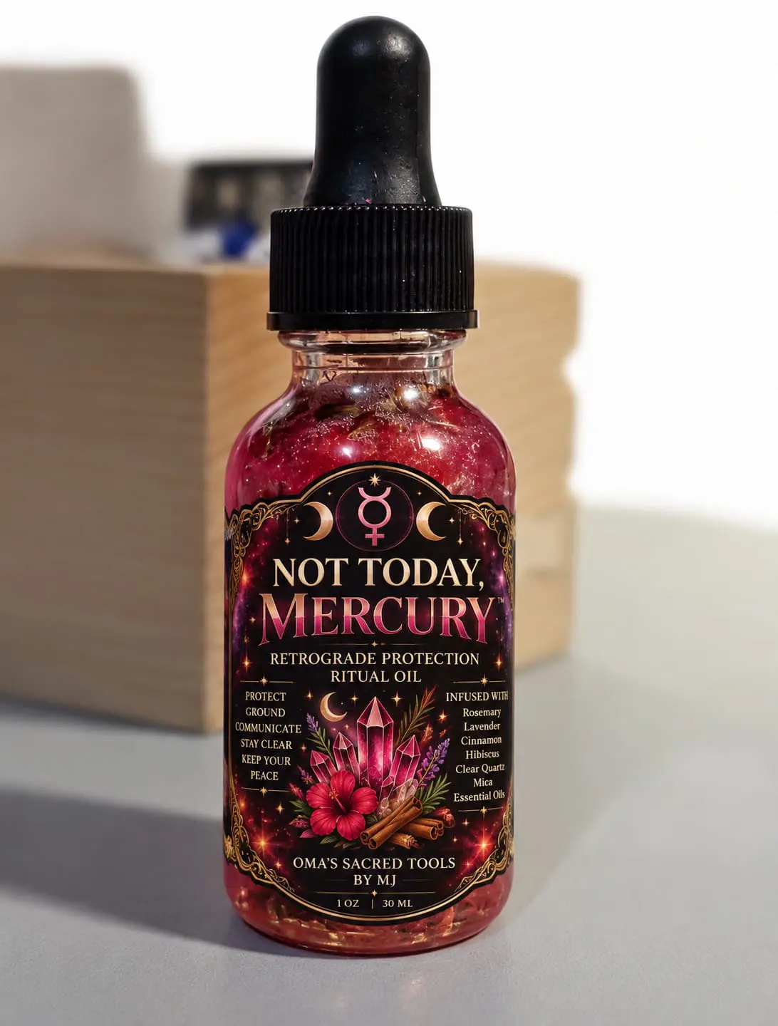 NOT TODAY MERCURY Mercury Retrograde protection ritual oil
