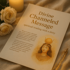 Spiritual Reading with a Deity. Oma's Design
