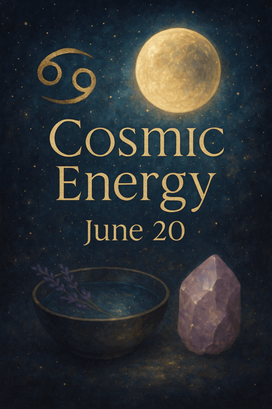 Daily Cosmic Energy, Ritual & Horoscope 0620 Oma's Design