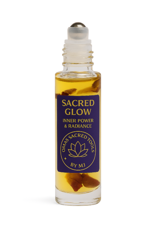 sacred glow roll on Oma's Design
