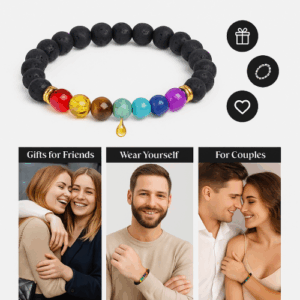 7 chakra diffuser bracelet