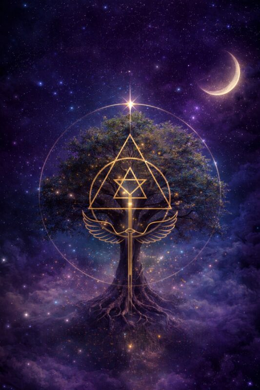Cosmic Tree Portal ancestral energy structure